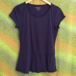 Lilly Pulitzer navy blue short sleeve top